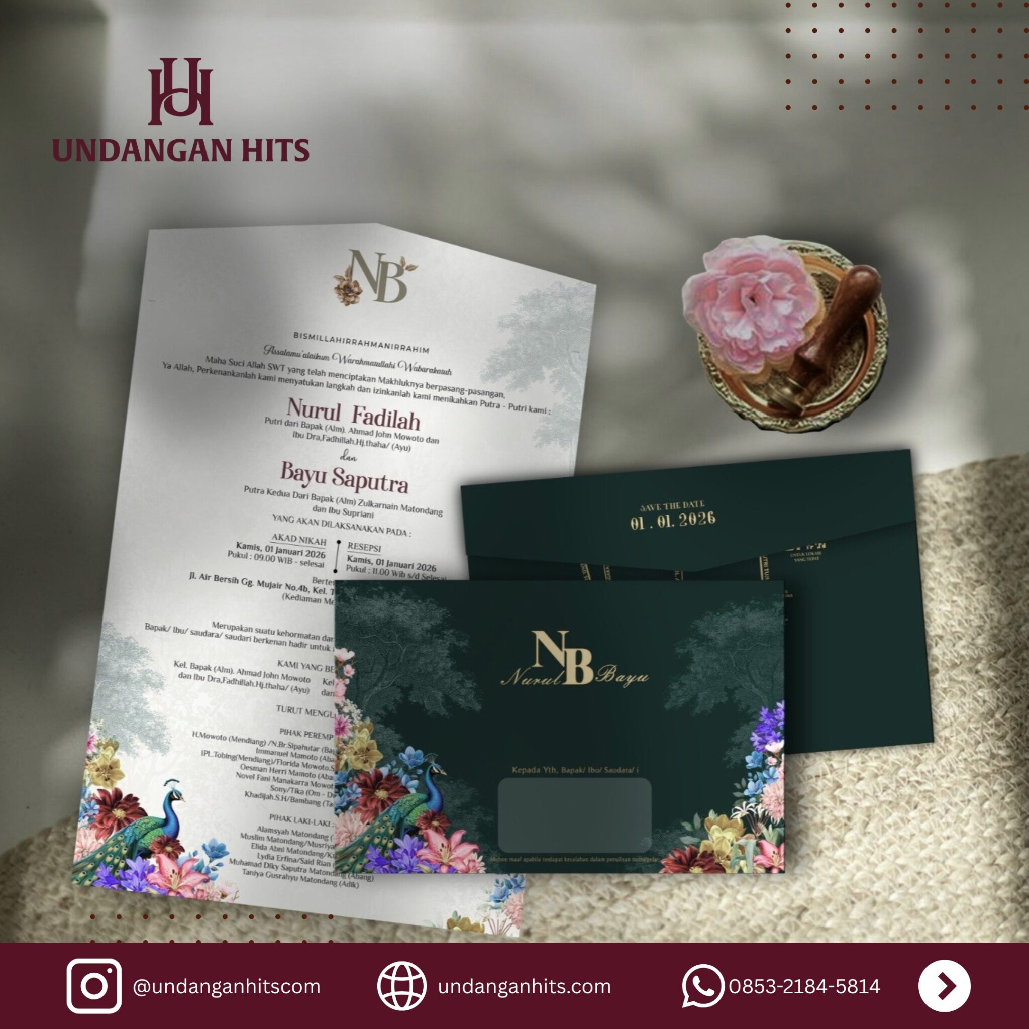 Undangan Custom Softcover BC Color Tema Adat 10